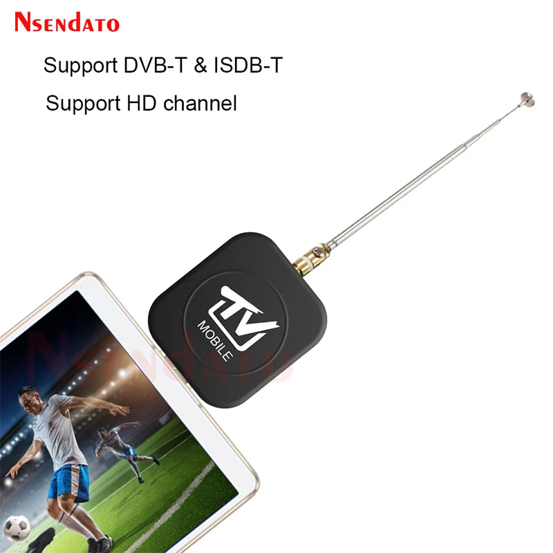 Mini Micro USB DVB DVB-T Digital Mobile TV Tuner Receiver Stick Dongle With Digital Antenna For Android Mobile Phone Tablet HDTV