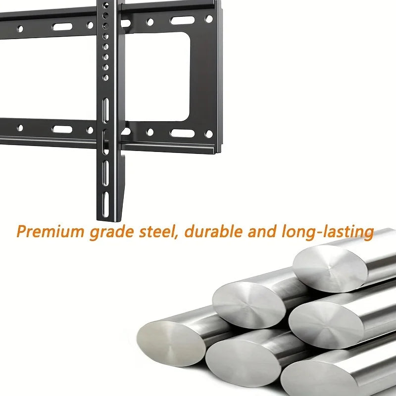 BEISHI Universal TV Bracket Low Profile TV Wall Mount Fixed for Most 30"-80" Flat/Curved TVs with Max VESA 600X500mm Up to 70kg