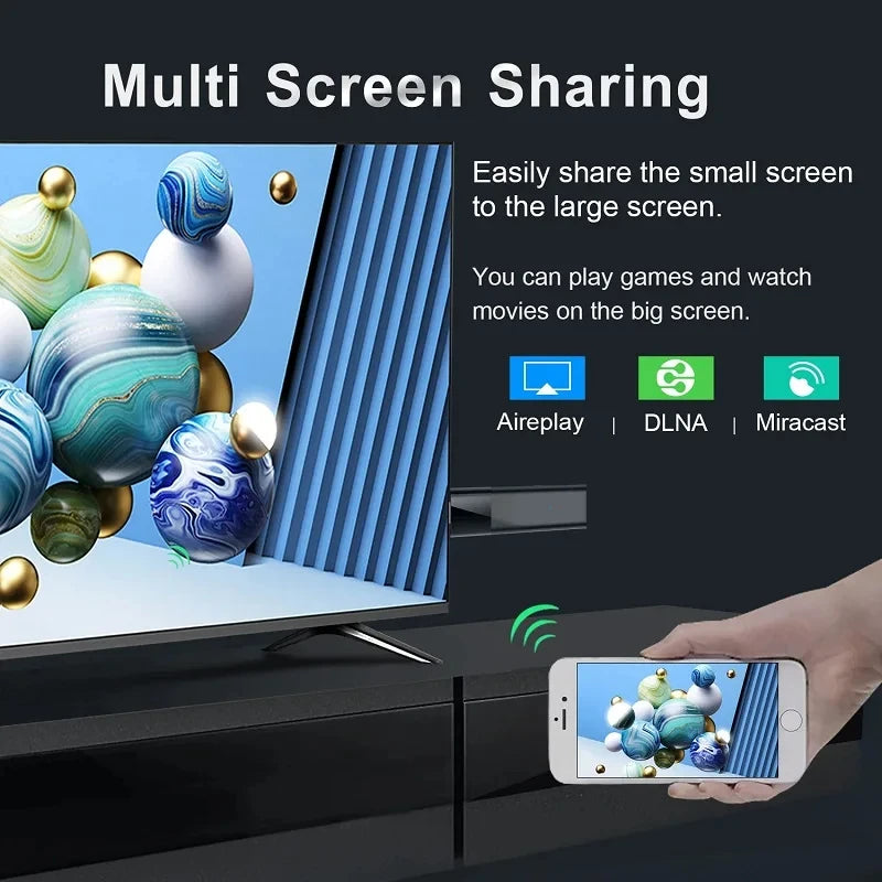 Mini ATV Q12 TV Stick Android 14 8K HD 8GB 128GB Allwinner H313 Google Assistant Media Player Bluetooth 5.4 Fast Smart TV Box
