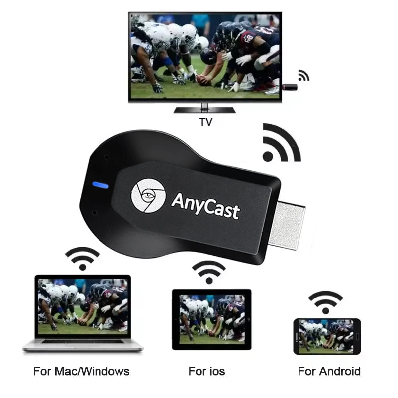 4K 1080P HDMI-compatible TV Stick M2 Plus Wireless WiFi Display TV Dongle Receiver for DLNA Airplay Miracast for AnyCast for IOS