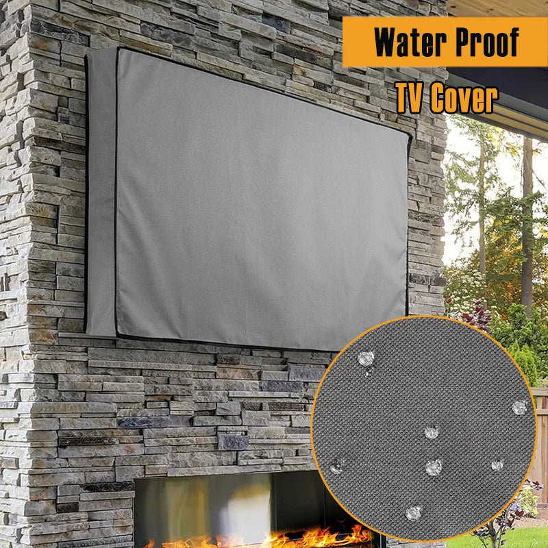 22" To 100" Outdoor TV Cover 90 85 75 65 55 43 40 32inch Outside TV Case Dust Waterproof Television Screen Protection TV Bag