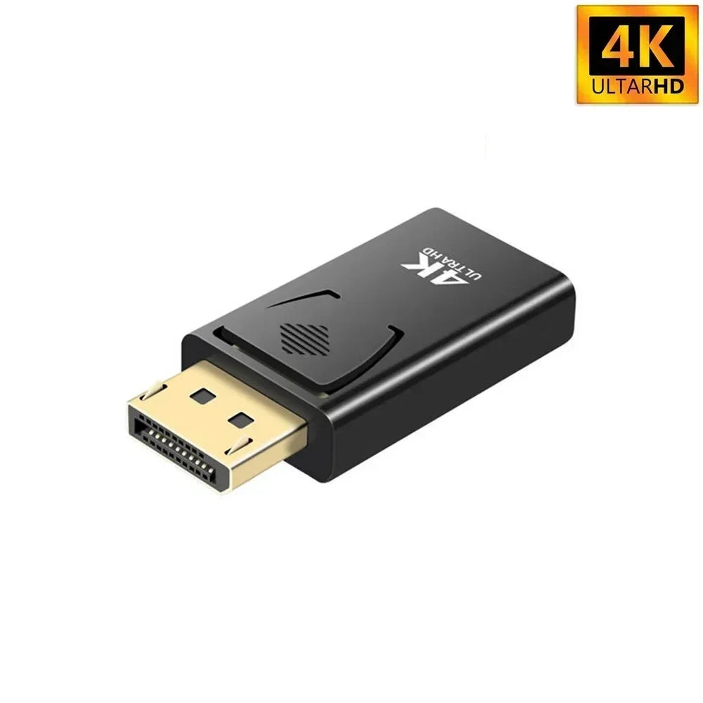 4K 60Hz DisplayPort to HDMI-Compatible HD 1080P Adapter DP Male to Female HDMI-Compatible Video Audio Cable for PC TV Laptop