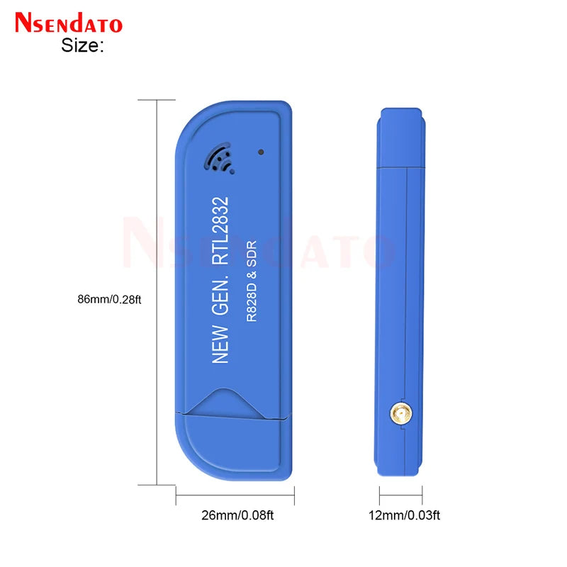 Digital RTL2832U & R828D SDR USB2.0 TV Stick Tuner 25 MHz To 1760 MHz A300U FM SDR TV Receiver Dongle With Antenna For Windows