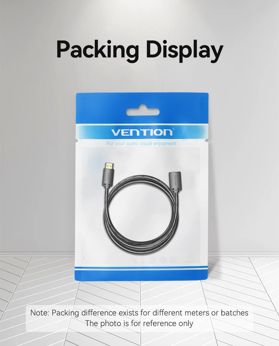 Vention 4K 60Hz HDR HDMI 2.0 Extension Cable for TV HD Nintendo Switch PS4 PS3 PC HDMI Male to Female Extender Adapter Cord