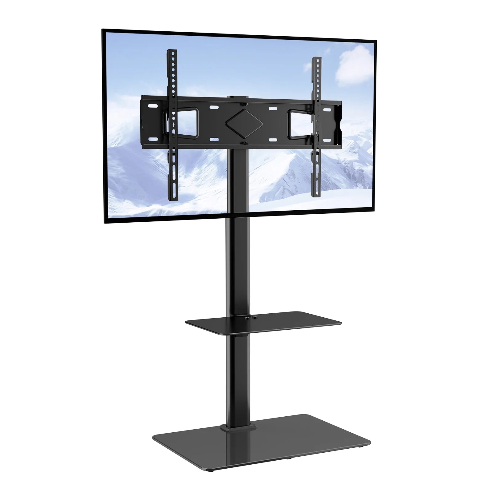 SucceBuy TV Stand Mount Swivel Tall TV Stand for 32-65/70 inch TV Height Adjustable Portable Floor TV Stand Max VESA 600 x 800mm