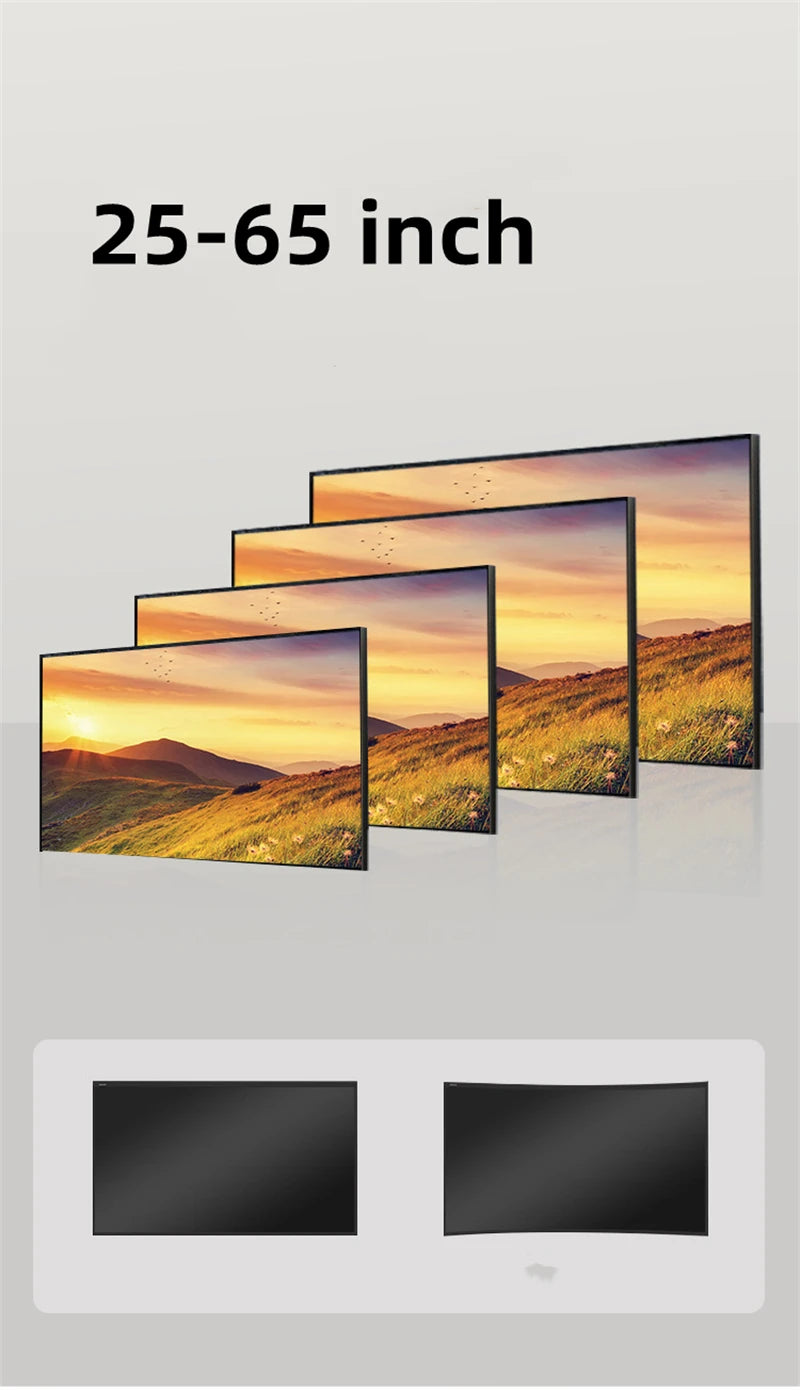 Fixed TV Wall Mount Bracket for 26-65 Inch Screens, Metal, VESA Mount 400x400mm,Load-Bearing 50Kg/110lb Secure Mounting for Home