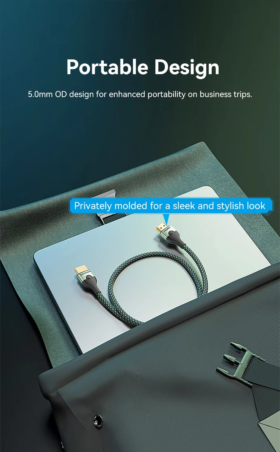 Vention 8K 60Hz HDMI 2.1 Cable 48Gbps High Speed Certified HDMI-Compatible Adapter Cable for PS4 Switch PC Laptop Xiaomi HD TV