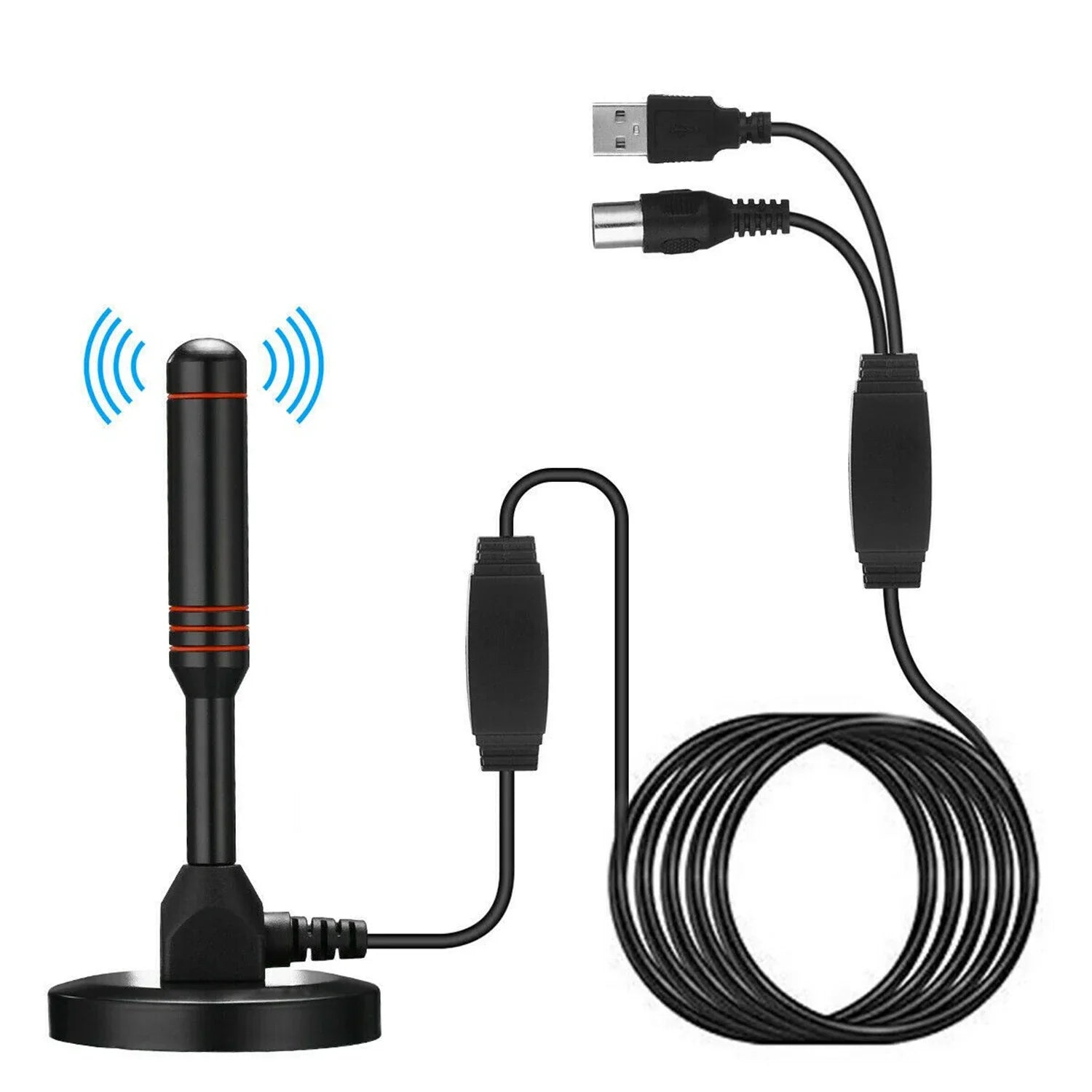 HDTV Antenna with Amplifier VHF/UHF dab Receiver DVB-T DVB-T2 Free View Indoor Smart TV Antenna