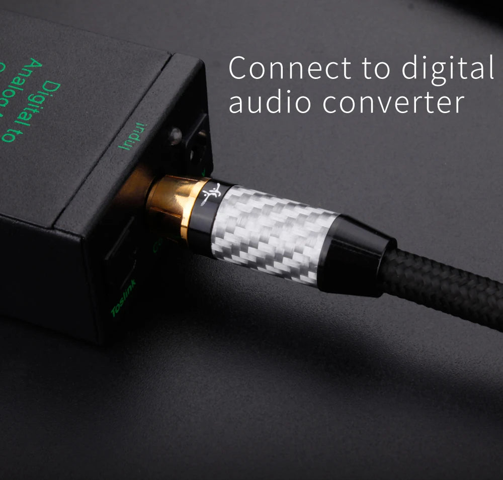 YYTCG high-end audio coaxial subwoofer speaker cable, COAXIAL output TV power amplifier 5.1 audio SPDIF cable
