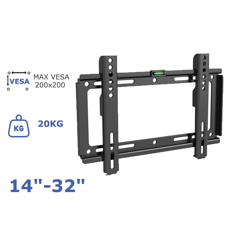 Universal Fixed TV Wall Mount Bracket Fixed Flat Panel TV Stand Holder Frame for 14-32 Inch Plasma TV HDTV LCD LED Monitor
