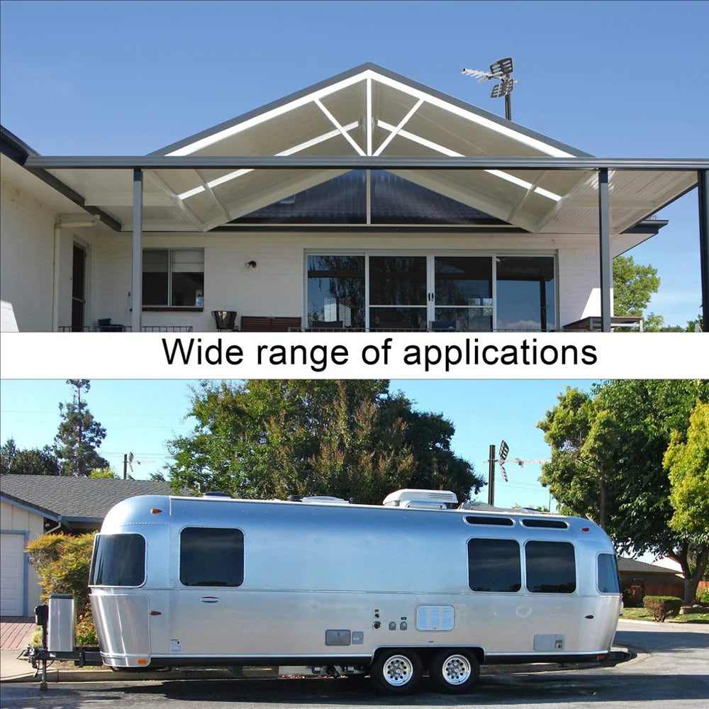 1500 Mile 32.8FT Outdoor Digital Amplified HDTV Antenna RG6 Coax Cable UHF VHF 1080P 4K Support 2 TVs Signal Amplified Booster