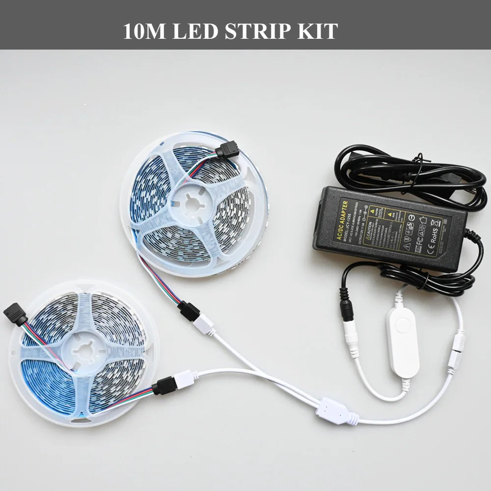 Tuya Zigbee RGB LED Strip 12V 1m 2m 3m 4m 5m 10m Dimmable Lamp Waterproof Lights Band Kit Smart Life APP fr Alexa Home assistant