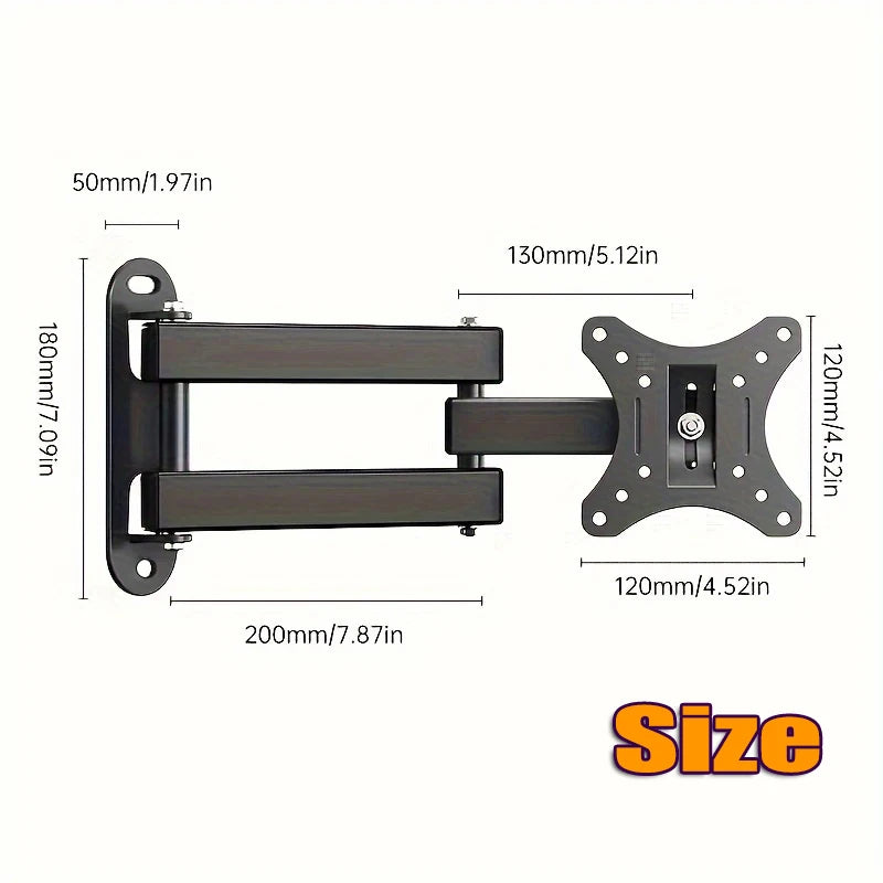 1 PCS Adjustable TV Monitor Wall Mount Bracket  for Most 13-27 In/10-32 in 360° Rotated Expansion tv Holder VESA 100*100mm