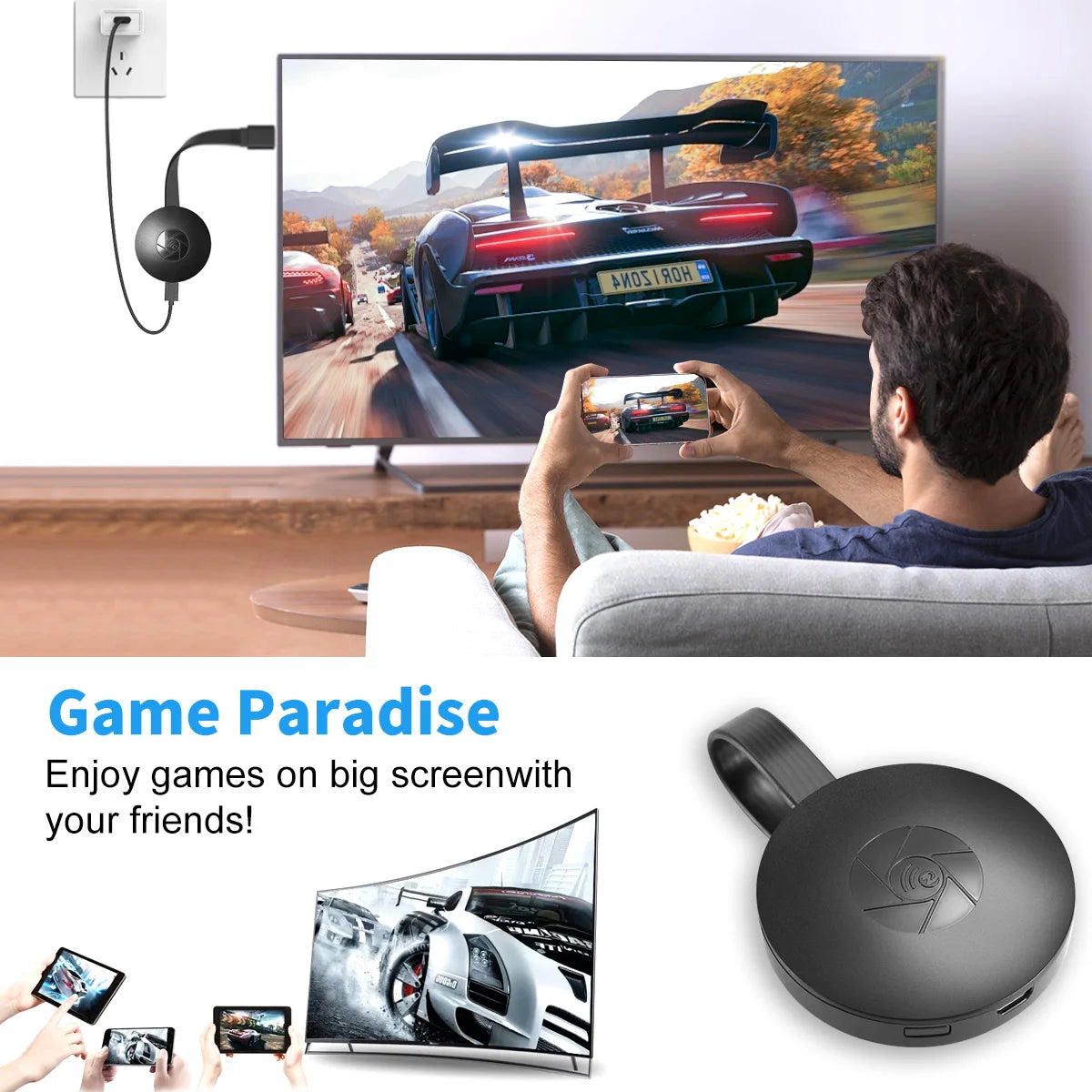 For MiraScreen Display Anycast HDMI-compatible Miracast Wireless WiFi Display TV Dongle 1080P G2 For Ios Android Mirror Screen