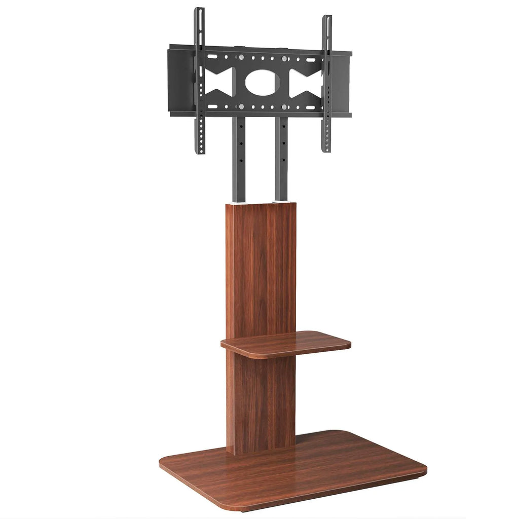 Wood Floor TV Stand Universal TV Mount for 32-65 Inch LCD LED Height Adjustable