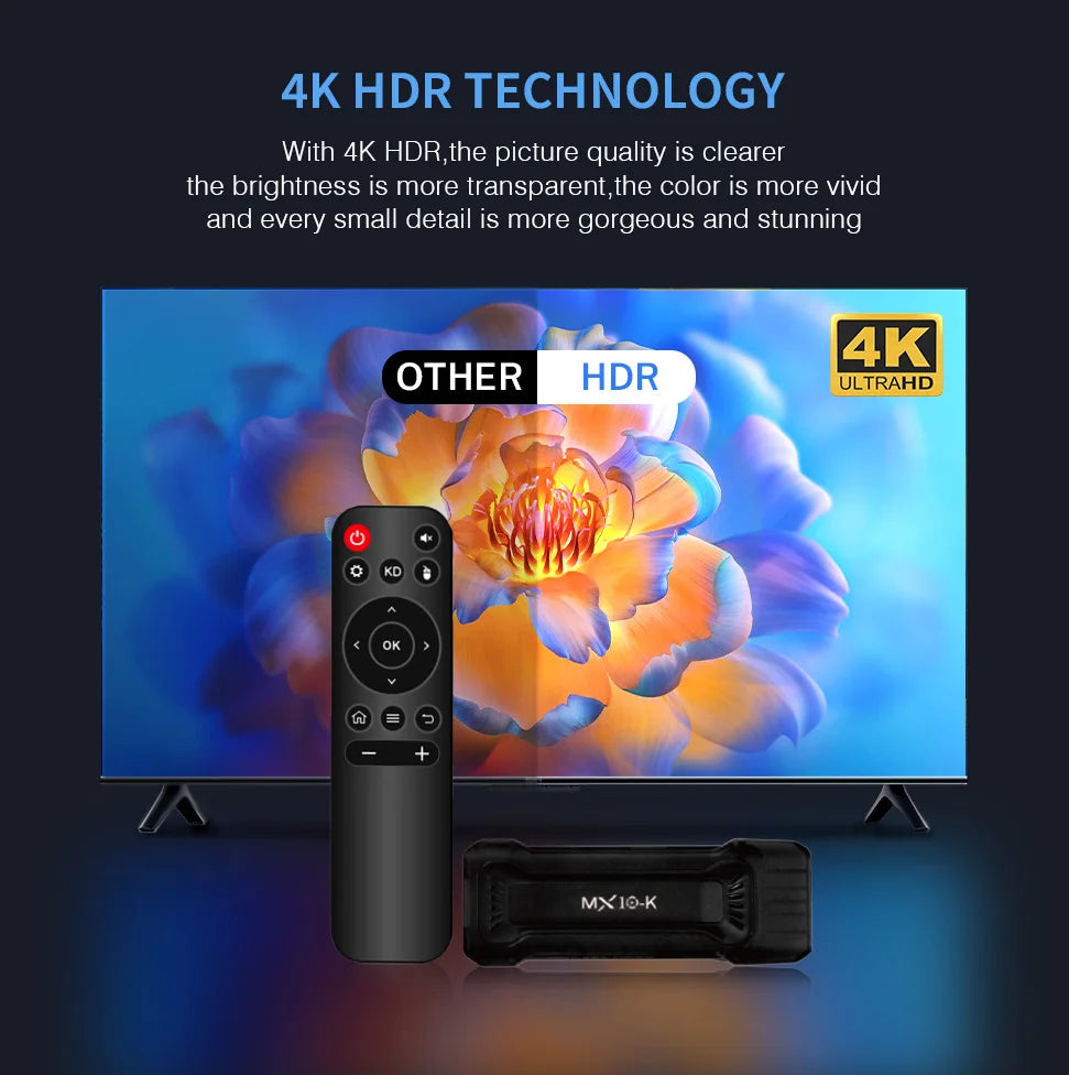 Smart TV Stick MX10-K Dual-Core S905L CPU Stick TV WiFi 2.4G 4GB 64GB Android TV Stick Infra Remote control Fire Stick