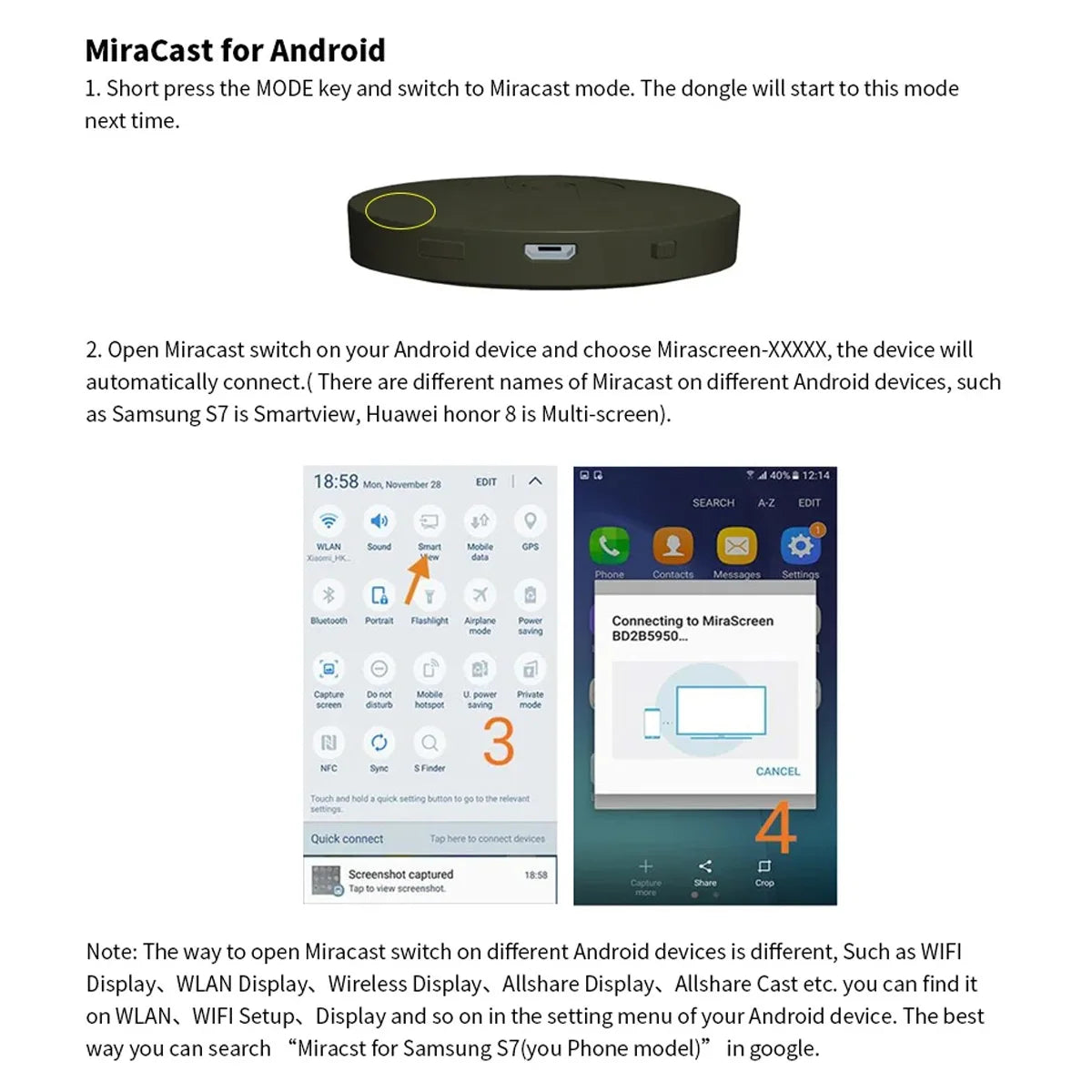 For MiraScreen Display Anycast HDMI-compatible Miracast Wireless WiFi Display TV Dongle 1080P G2 For Ios Android Mirror Screen