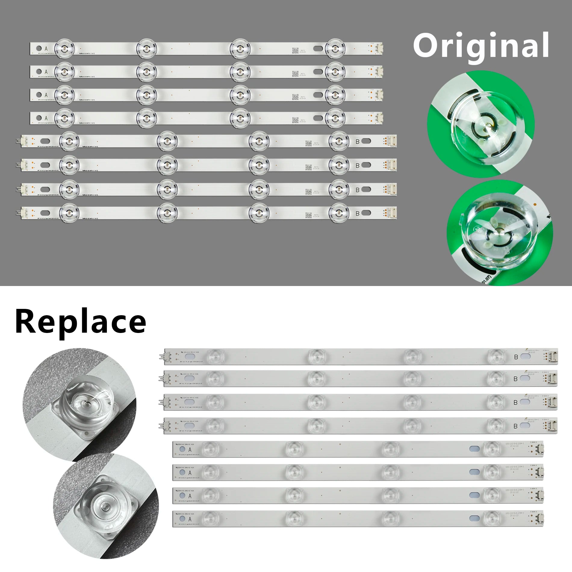 LED strip For LIG 42'' TV 6916L-1956B 6916L-1957B 42LB652V 42LB631V 42LB630V 42LB629V 42LB560V 42LF560T 42LB620T 42LF531V