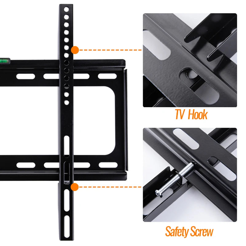 Universal Fixed TV Wall Mount Bracket Fixed Flat Panel TV Stand Holder Frame for 14-32 Inch Plasma TV HDTV LCD LED Monitor