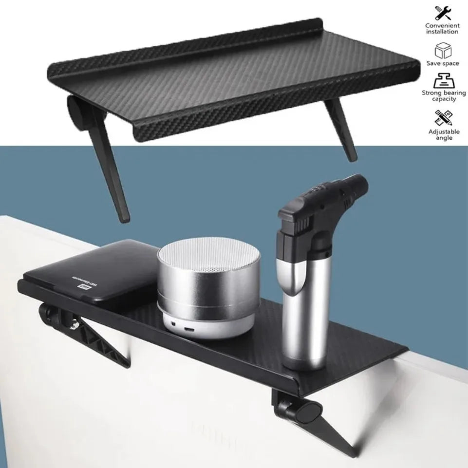 Adjustable Universal TV/Monitor Top Shelf Organizer - Space-Saving Multi-Purpose Rack for Router, Media Box Computer Accessories