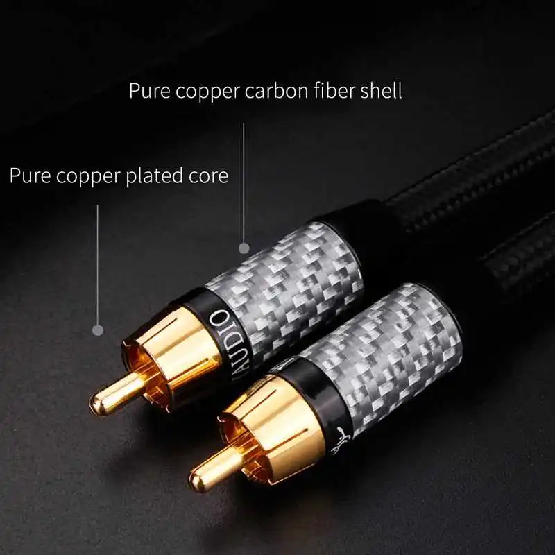 YYTCG high-end audio coaxial subwoofer speaker cable, COAXIAL output TV power amplifier 5.1 audio SPDIF cable
