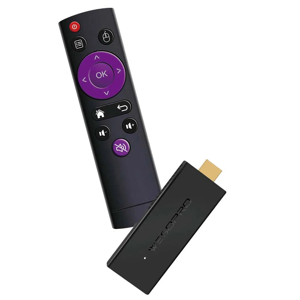 WESOPRO Android TV Stick G2 Lite Plus IPTV Dongle 1GB 2GB RAM 8GB ROM 2.4GHz 5.0GHz Wifi 4K Decoding Streaming Media Fire Stick