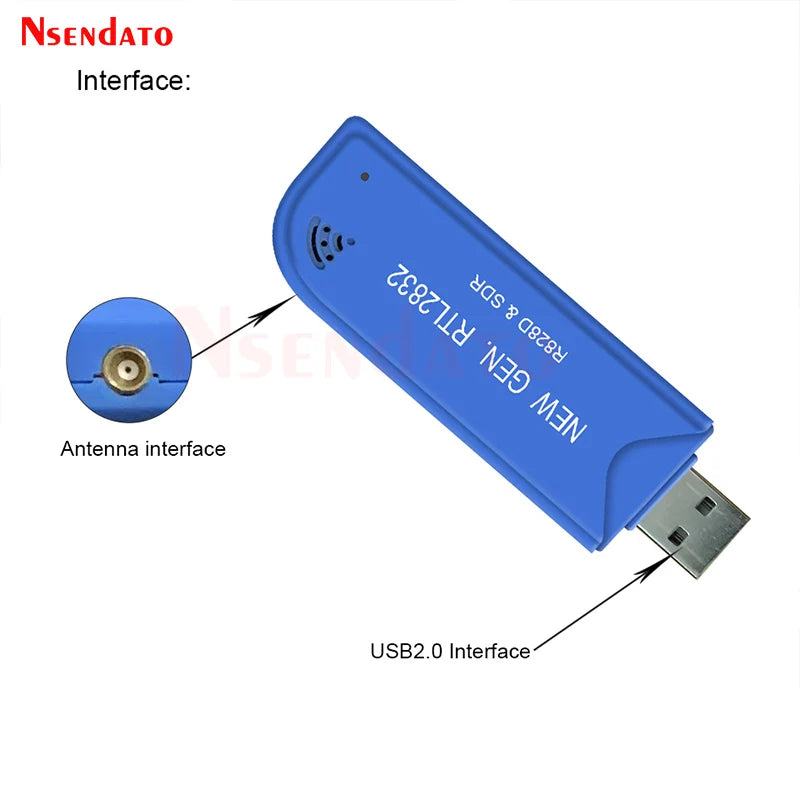 Digital RTL2832U & R828D SDR USB2.0 TV Stick Tuner 25 MHz To 1760 MHz A300U FM SDR TV Receiver Dongle With Antenna For Windows