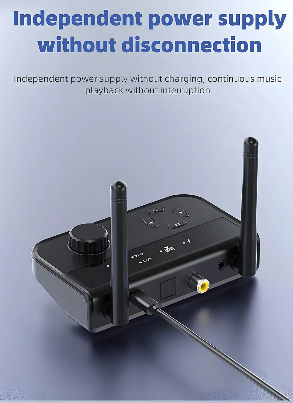 Bluetooth 5.3 Audio Transmitter Receiver Wireless Music Adapter Pair 2 Devices BT 5.0 3.5mm Aux Jack RCA For TV Car PC Headphone
