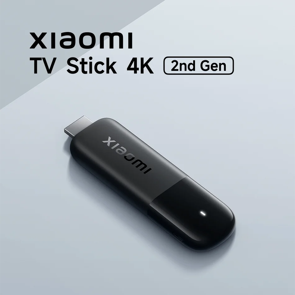 Global Version Xiaomi TV Stick 4K 2nd Gen 2025 2GB RAM 8GB ROM Bluetooth Wifi6 Dolby Vision TV Dongle Portable Streaming Media