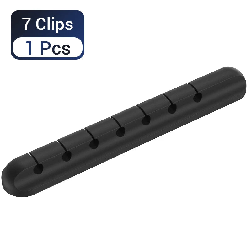 Cable Organizer Silicone Support Micro USB Type-C Cable Desk Organizer Holder for Mouse Keyboard Headphone Cable Organizer