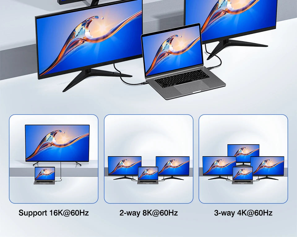 UGOURD 80Gbps Thunderbolt 5 Cable Certified Chip USB-C Thunderbolt5 2m 0.3m 120Gbps 240W 16K for MacBook M.2 Hard Drive USB4-V2