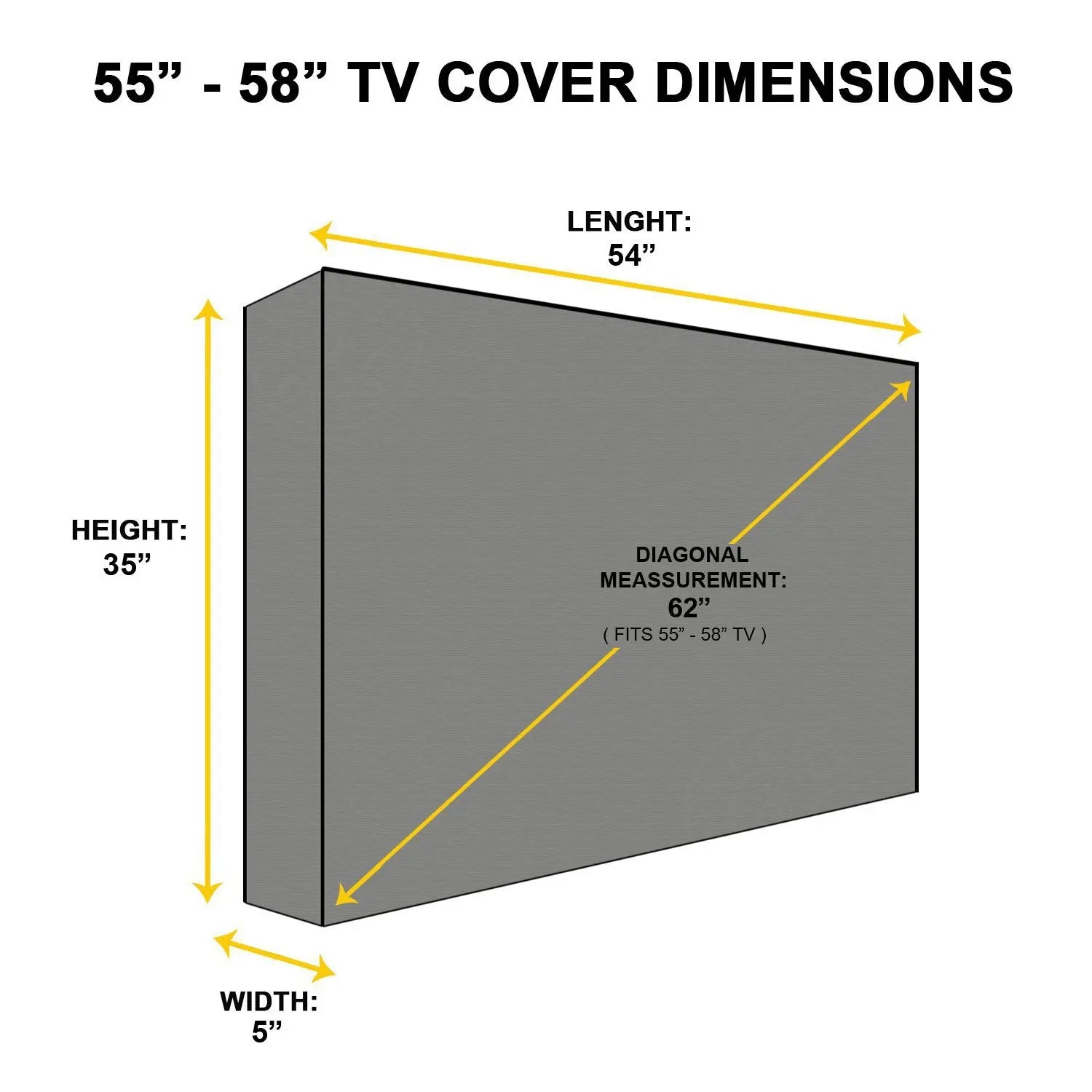 420D/600D Garden Patio Outdoor TV Cover 36" 40" 46" 50" 55" 60" 65" Protect TV Screen Weatherproof Dust-proof Outdoor TV Cover