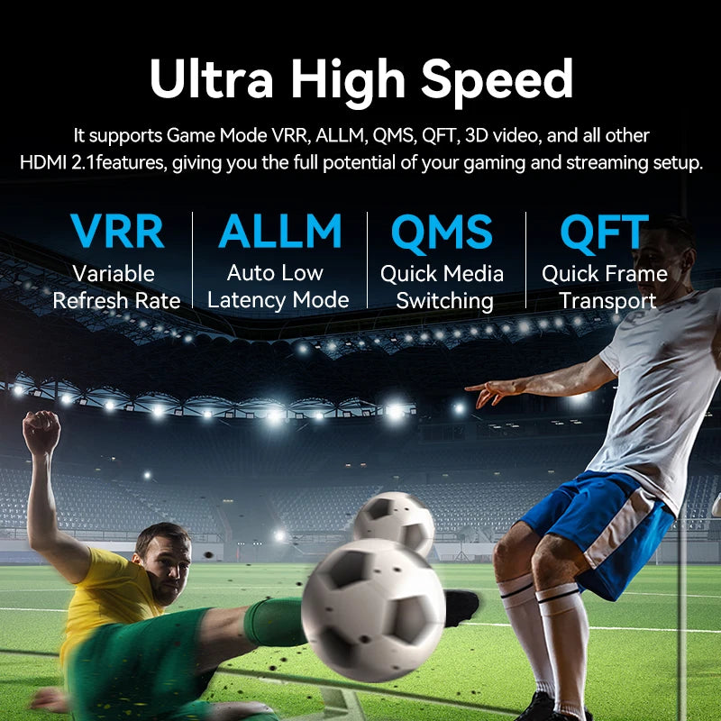Vention 8K 60Hz HDMI 2.1 Cable 48Gbps High Speed Certified HDMI-Compatible Adapter Cable for PS4 Switch PC Laptop Xiaomi HD TV
