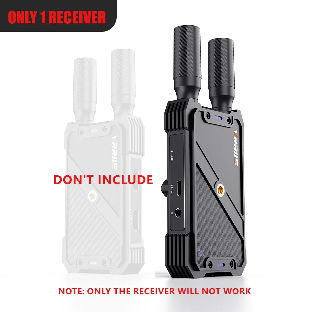 VRRIIS 400M 1080P Wireless Hdmi Extender Video Transmitter Receiver for For Camera Laptop Projector TV Box PS4 Streaming To TV