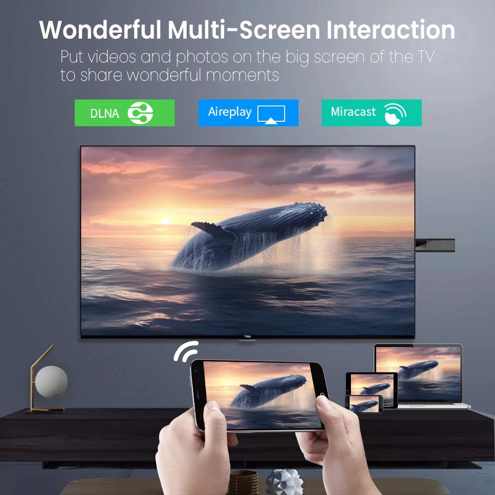 Android Tv Stick Janmifly Q6 2.4G/5G Wifi Bluetooth 5.2 Voice Remote Android 10 4K Video Netflix Youtube Fast Streaming Tv Stick