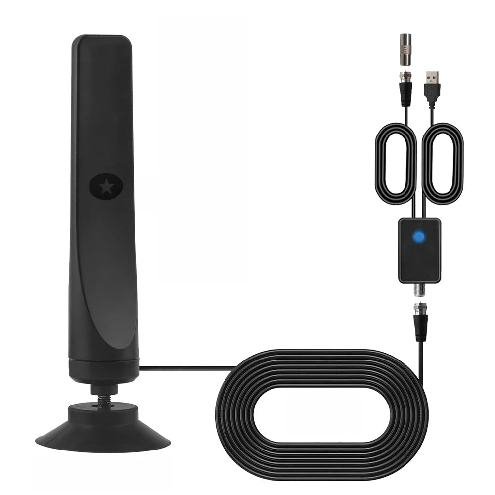 50 Miles TV Antenna HD Digital TV Antenna with Signal Booster Support 4K 1080P High Gain Aerial 25DBI Indoor Outdoor TV Antenna