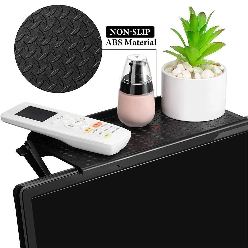 TV Monitor Rack Screen Top Storage Shelf Holder Home Storage Computer Multi-functional Organizer Bracket