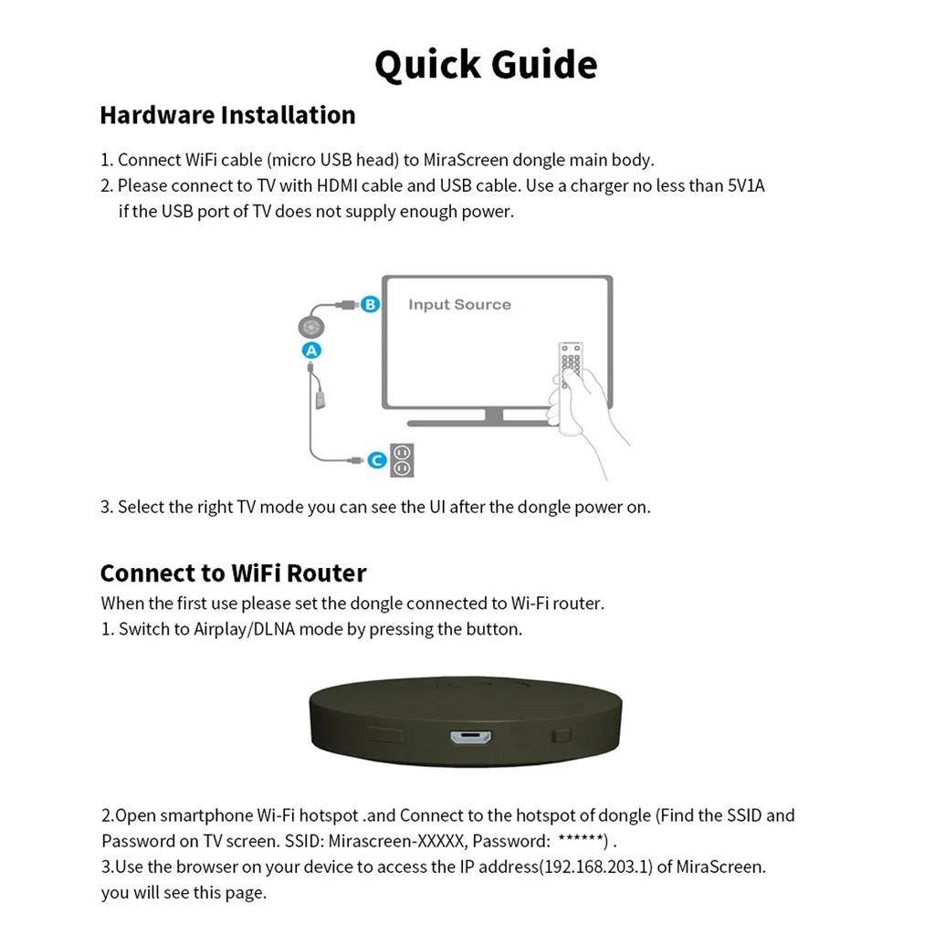 For MiraScreen Display Anycast HDMI-compatible Miracast Wireless WiFi Display TV Dongle 1080P G2 For Ios Android Mirror Screen