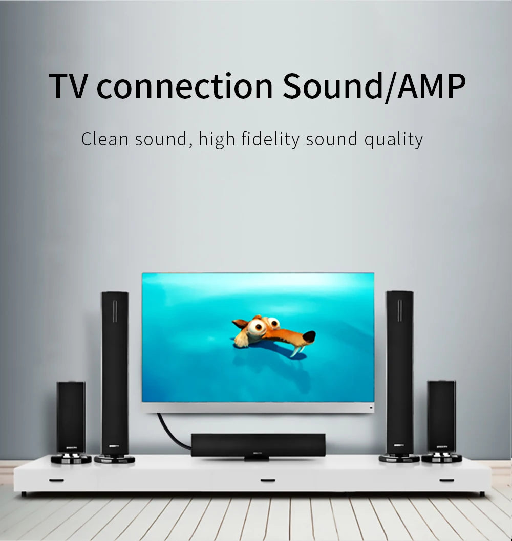 YYTCG high-end audio coaxial subwoofer speaker cable, COAXIAL output TV power amplifier 5.1 audio SPDIF cable