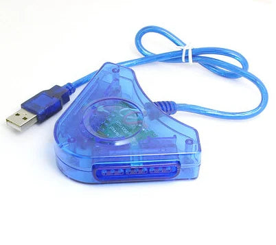 Cltgxdd 1piece FOR PS2 controller gamepad to PC gaming dual connection point interface adapter cable triangular USB controller