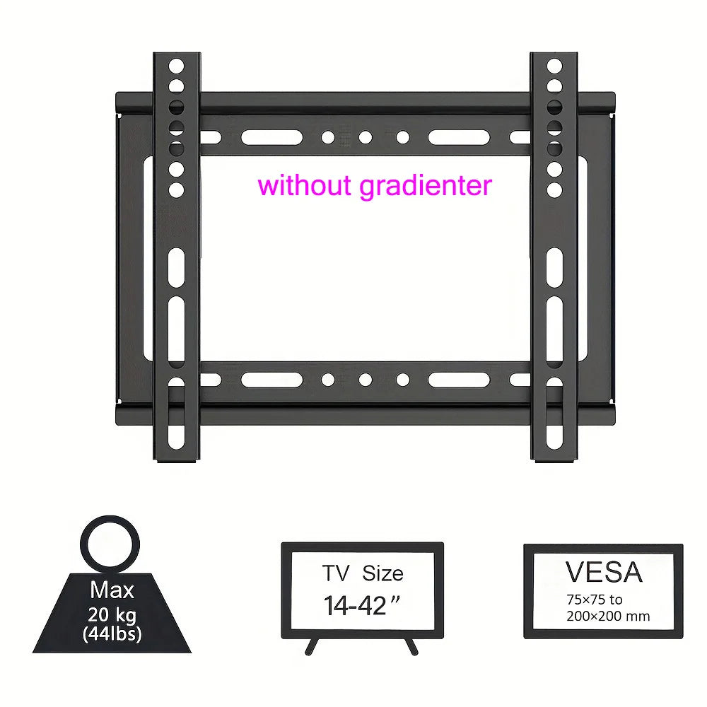 BEISHI Universal TV Bracket Low Profile TV Wall Mount Fixed for Most 30"-80" Flat/Curved TVs with Max VESA 600X500mm Up to 70kg