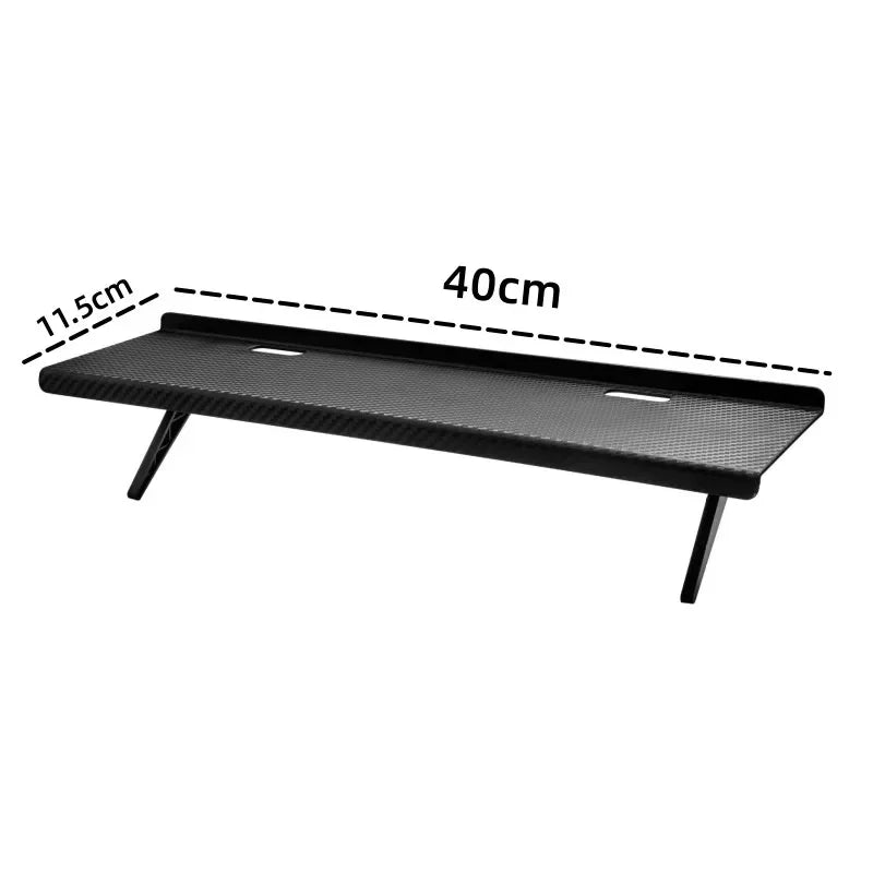 Adjustable Universal TV/Monitor Top Shelf Organizer - Space-Saving Multi-Purpose Rack for Router, Media Box Computer Accessories