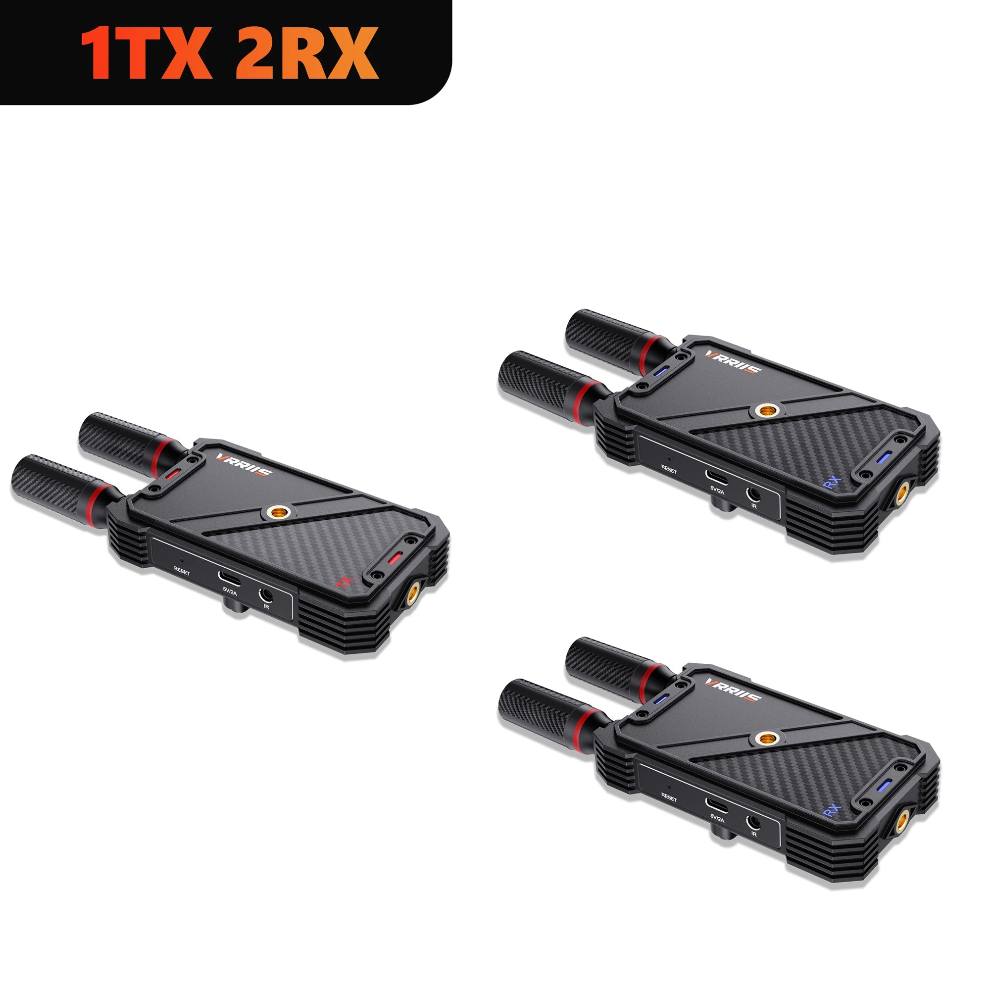 VRRIIS 400M 1080P Wireless Hdmi Extender Video Transmitter Receiver for For Camera Laptop Projector TV Box PS4 Streaming To TV