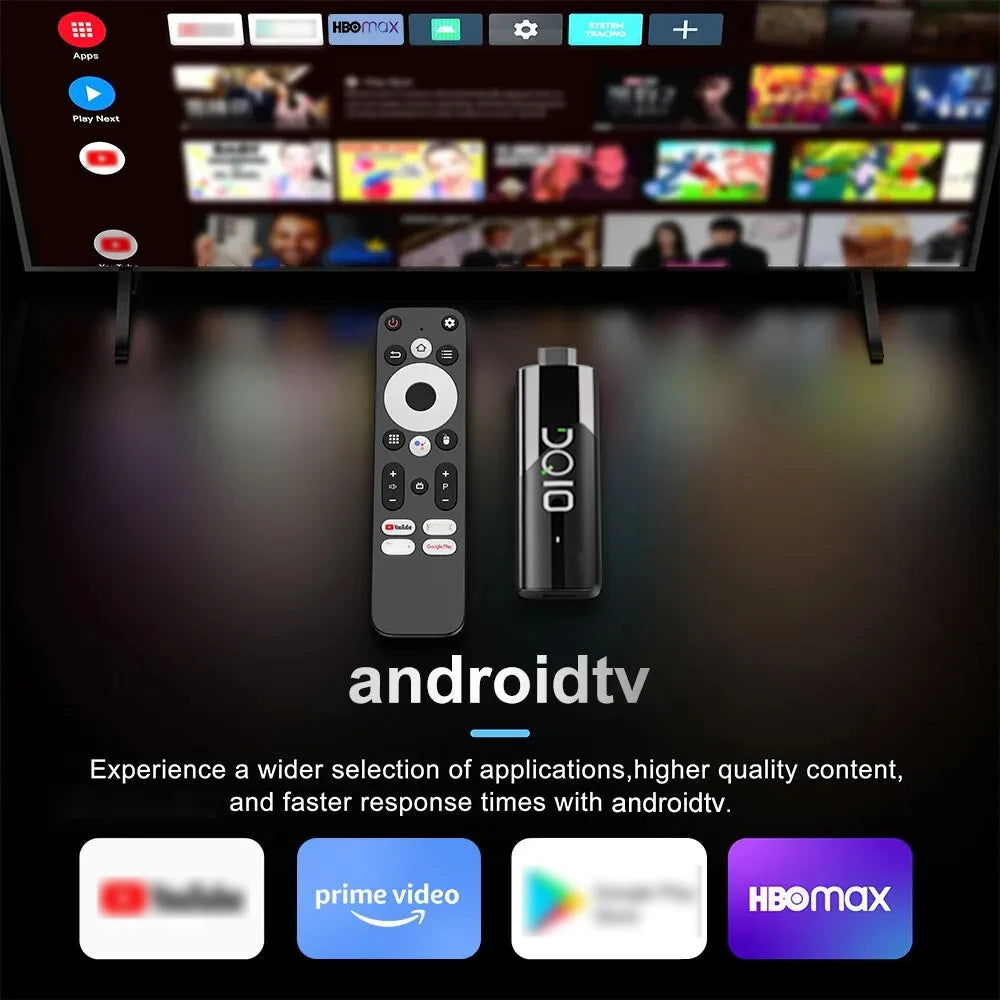 LEMFO DQ10 ATV Mini TV Stick Android13 Support 8K Video 4K Wifi6 Allwinner H618 Quad Core Cortex A53 Voice Remote Smart TV Box